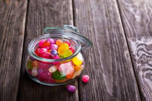 A jar of sweets