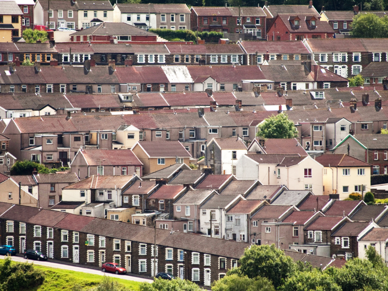 A photo of a Welsh Valleys town