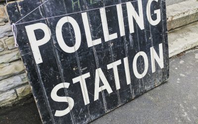 A sign saying polling