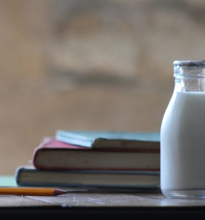 Some milk and books
