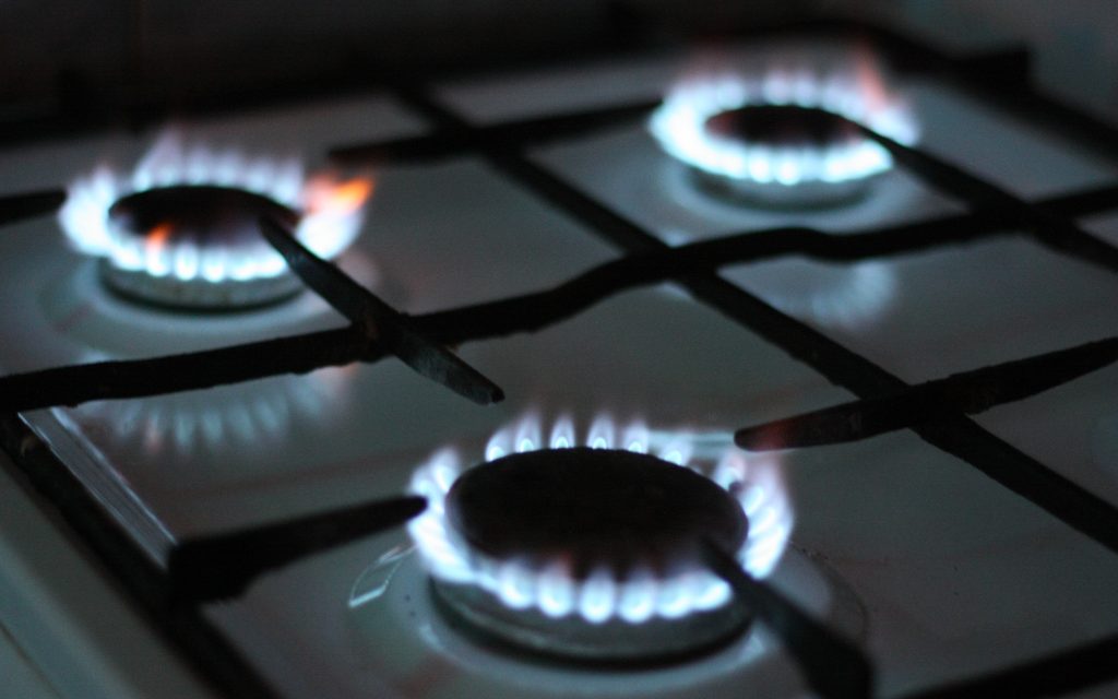 An image of a gas hob