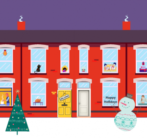House pic with Christmas theme